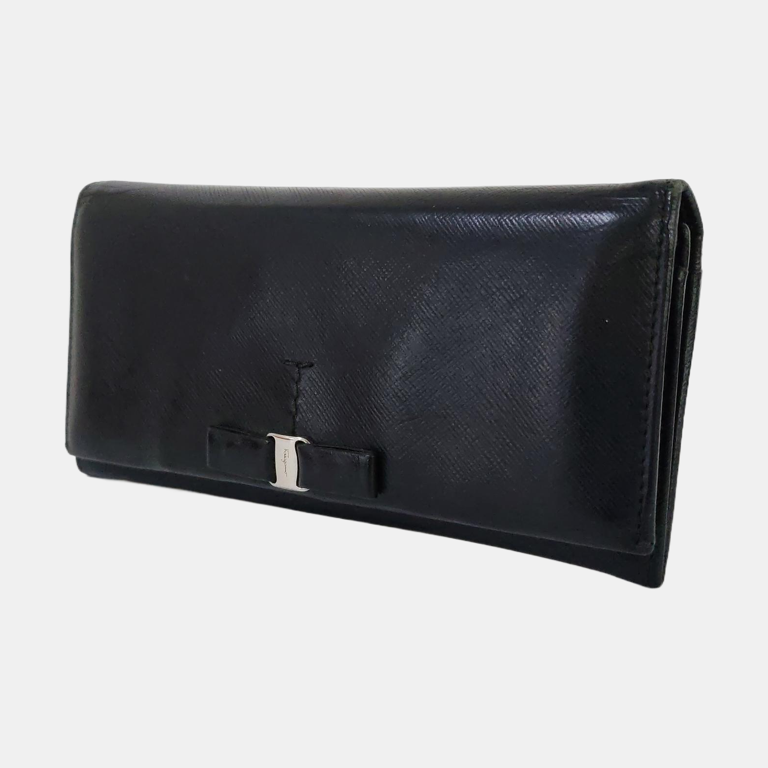Vara Calfskin Black Wallet