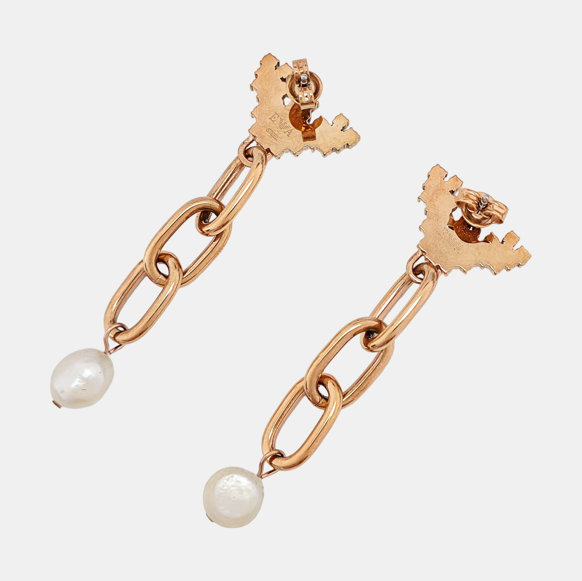 Stainless Steel Rose Gold Earrings