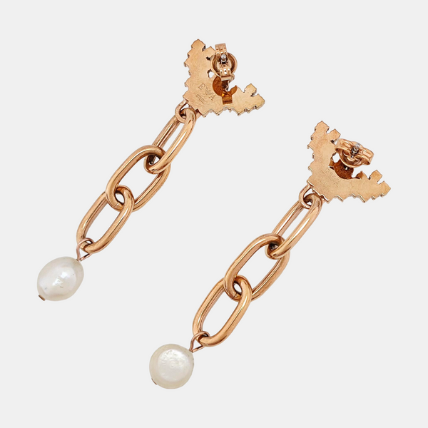 Stainless Steel Rose Gold Earrings