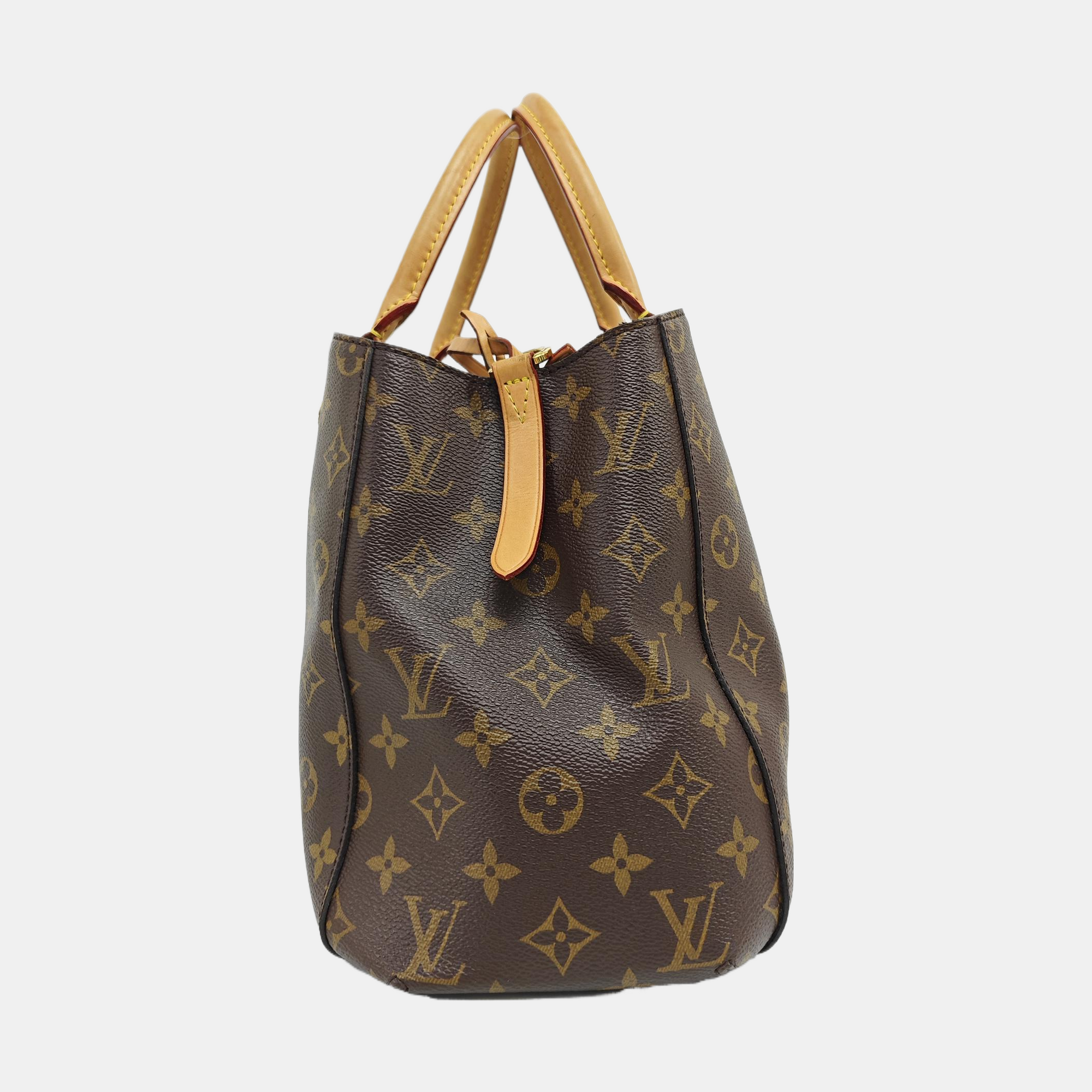 MONTAIGNE GM Monogram Coated Canvas Brown