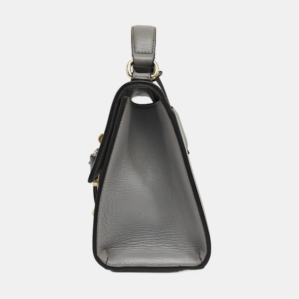Calfskin Shoulder Bag Gray