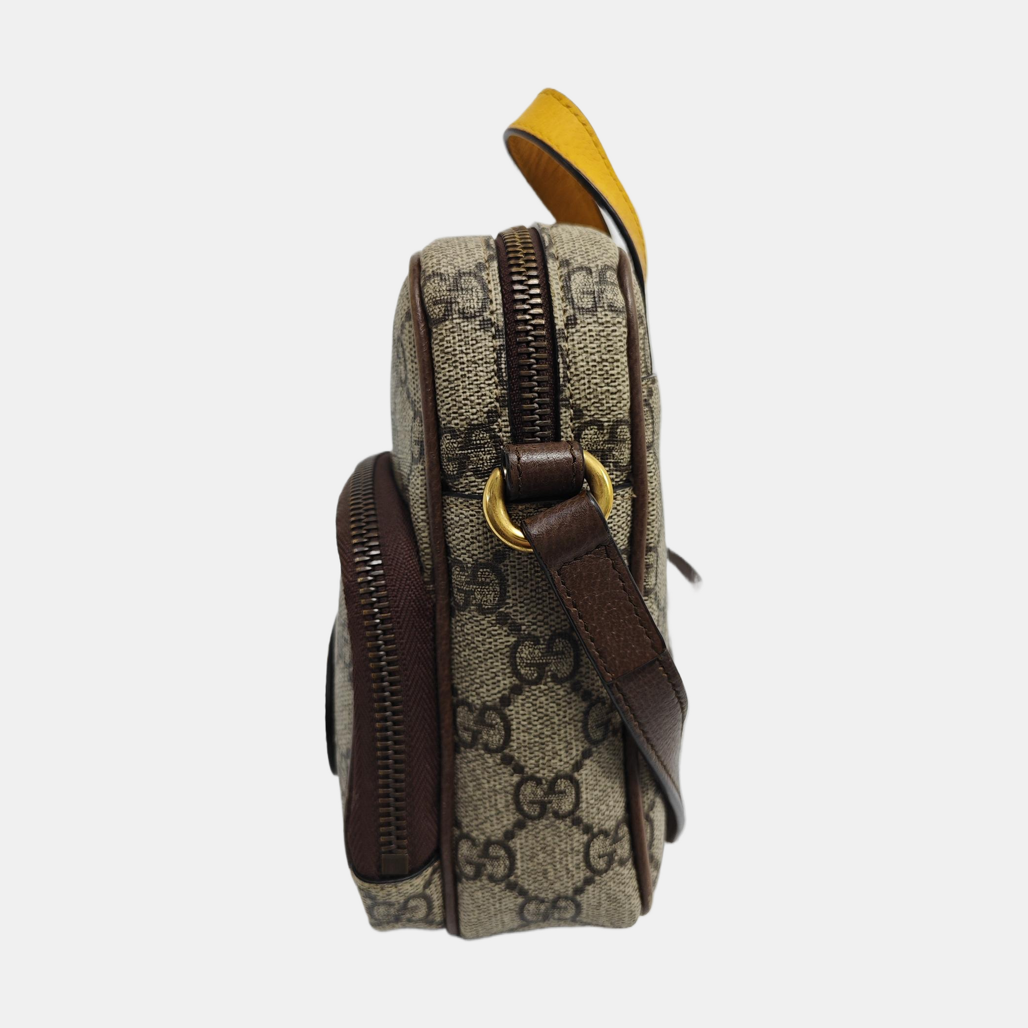 Neo Vintage Mini Monogram Coated Canvas Brown