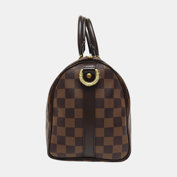 SPEEDY 25 Damier Ebene Coated Canvas Brown