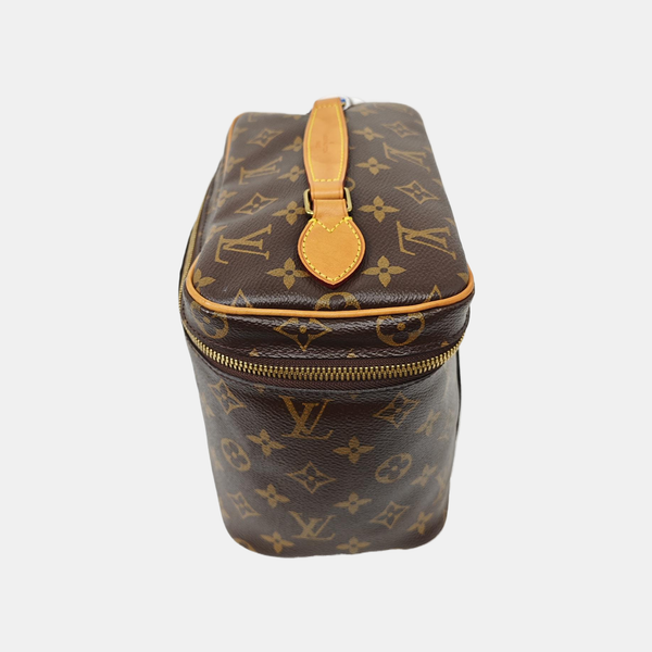 NICE BB Monogram Coated Canvas Brown