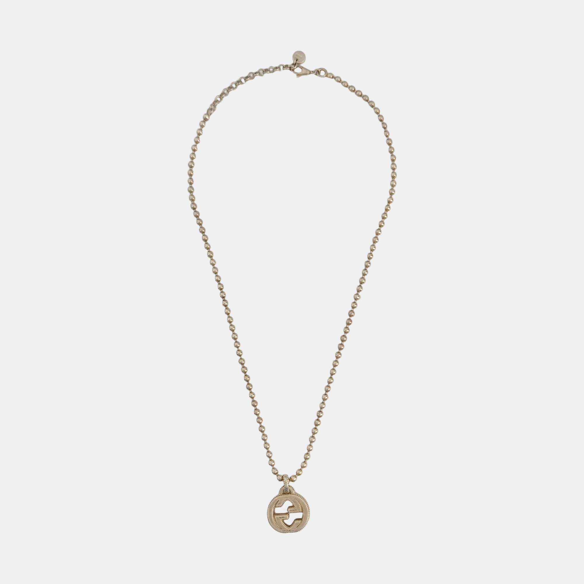 Interlocking G 925 Sterling Silver Necklace