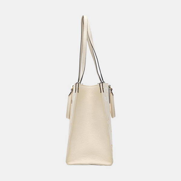 ONTHEGO MM Monogram Calfskin Beige