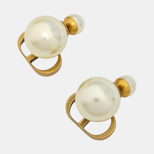 Dior Tribales Metal White Earrings