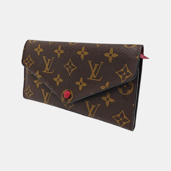 JOSÉPHINE Monogram Coated Canvas Brown Wallet