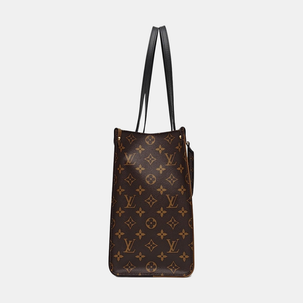 ONTHEGO MM Monogram Coated Canvas Brown