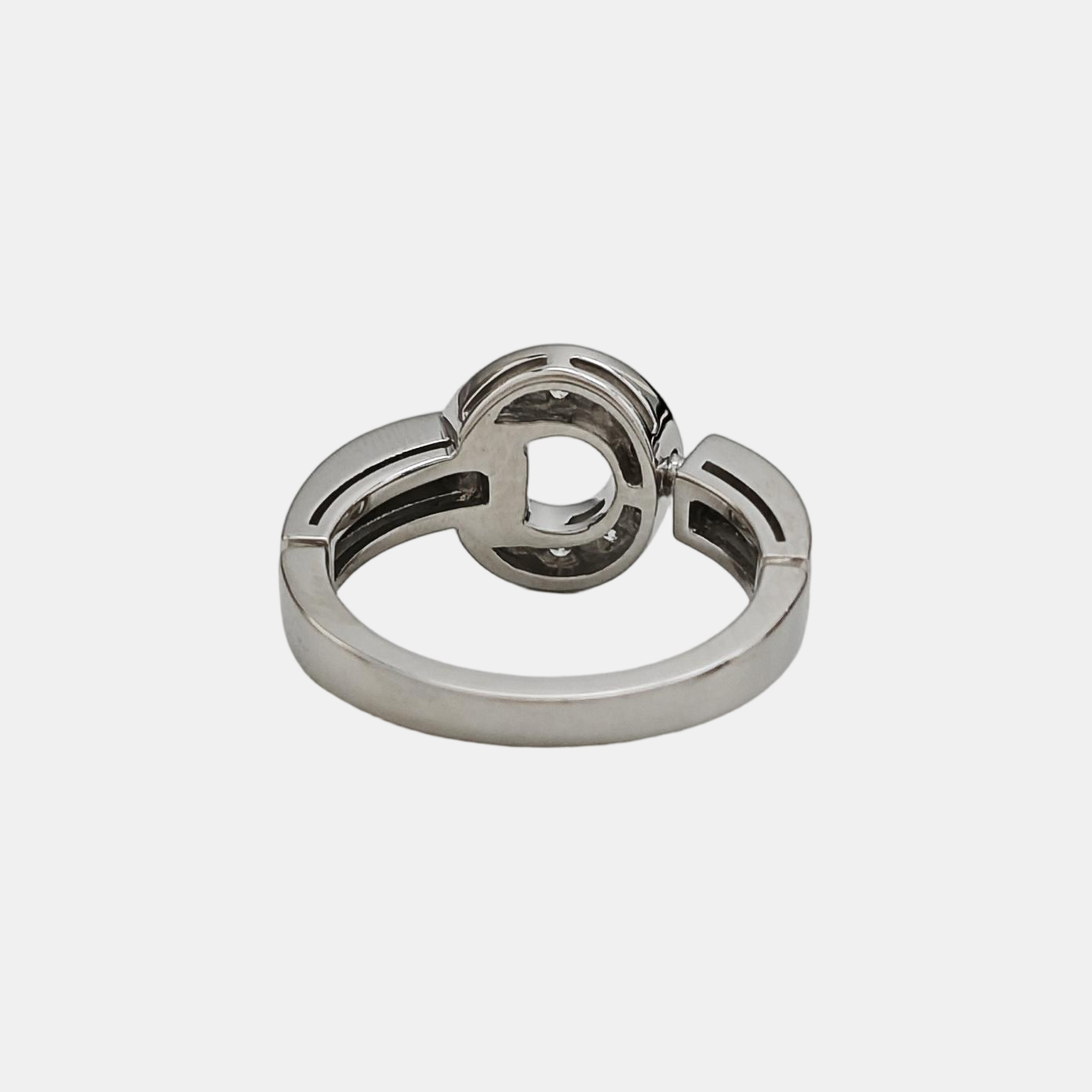 BVLGARI BVLGARI 18k White Gold Silver Ring EU 50