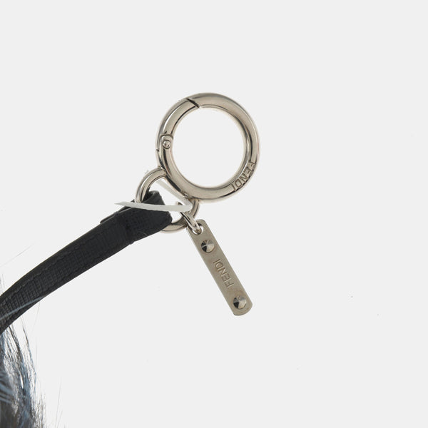 Blue Fabric Bag Charm