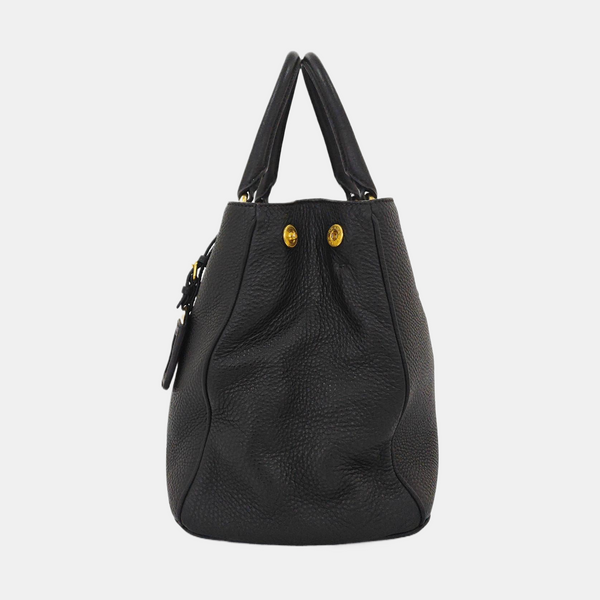 Calfskin Shoulder Bag Black