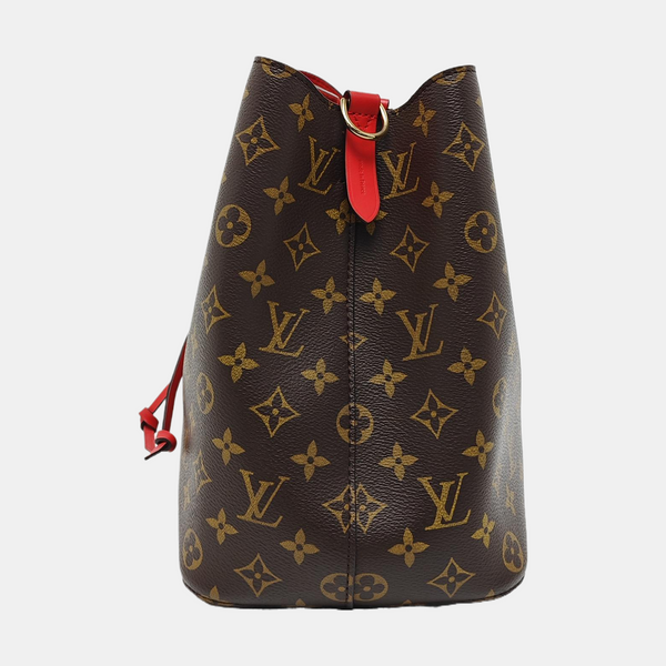 NÉONOÉ MM Monogram Coated Canvas Brown