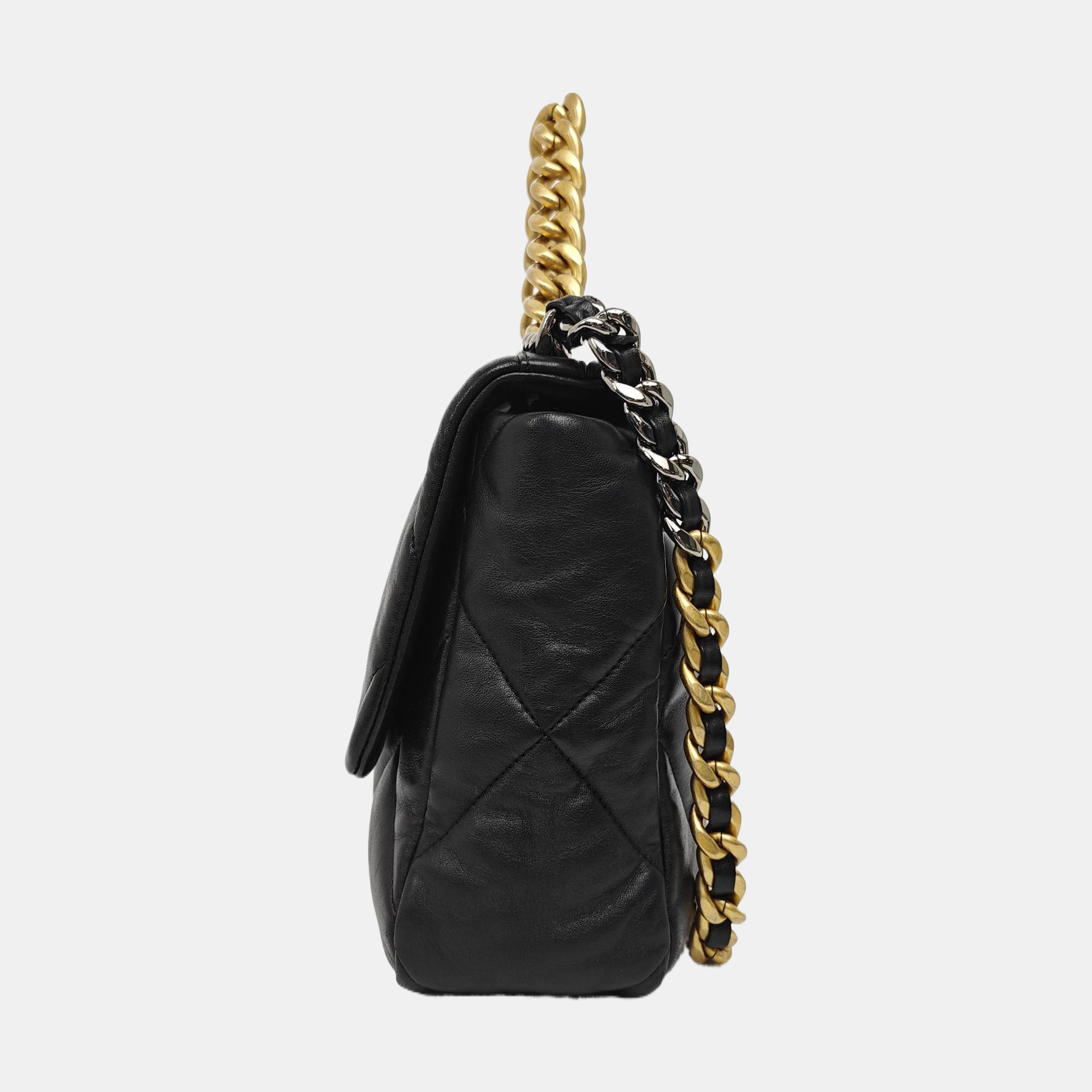 CHANEL 19 Medium Quilted Lambskin Black