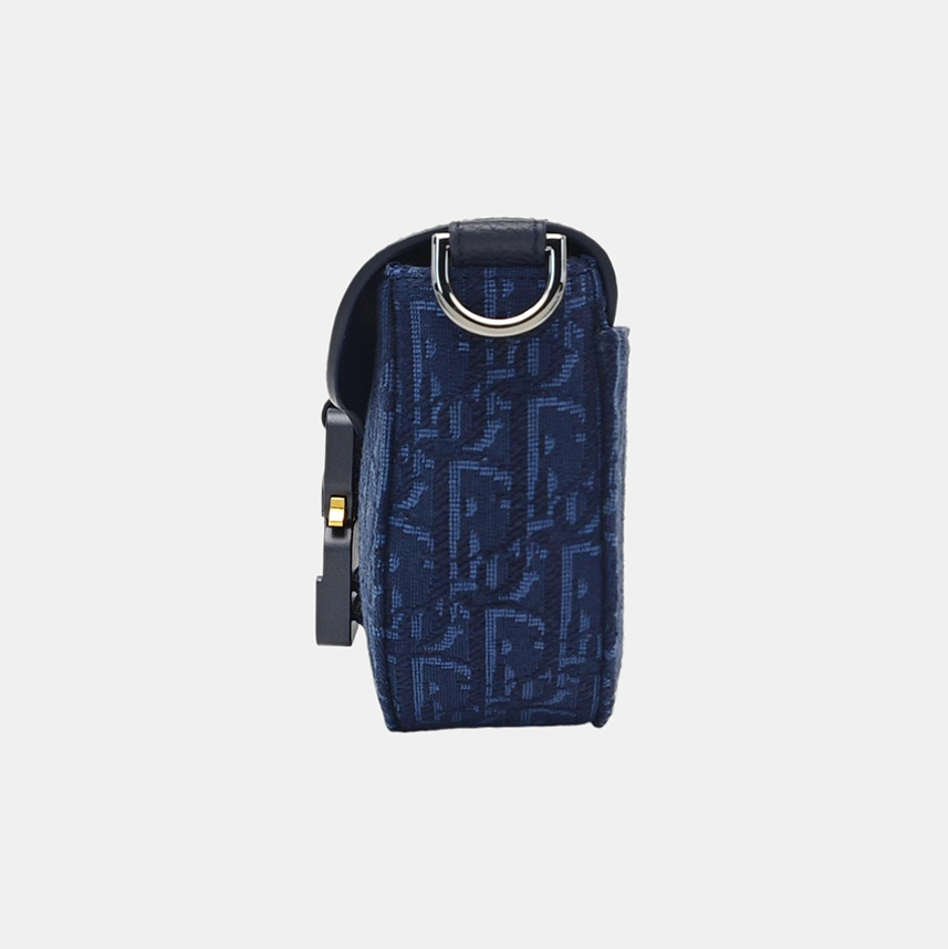 Saddle Mini Oblique Canvas Blue