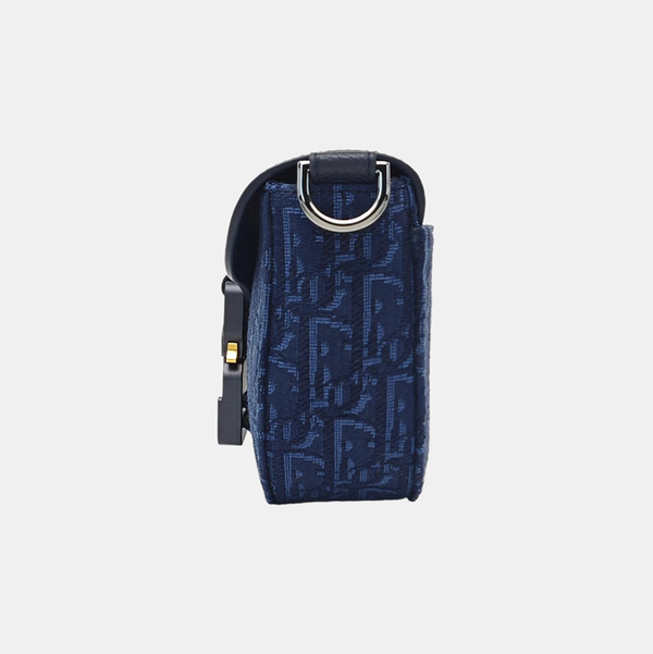 Saddle Mini Oblique Canvas Blue
