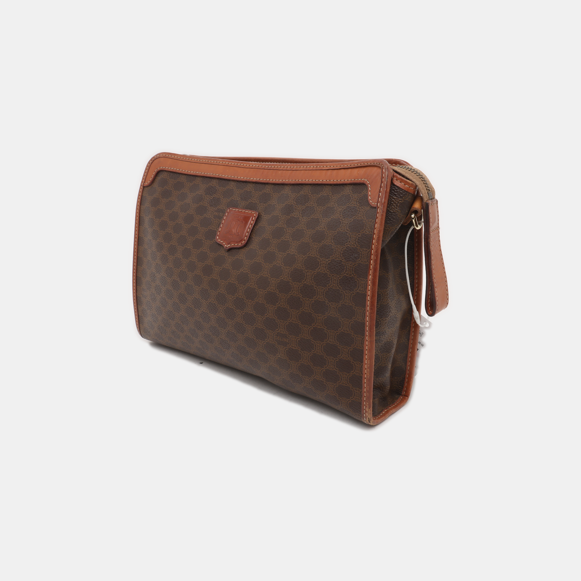 MACADAM CLUTCHES Coated Canvas Brown