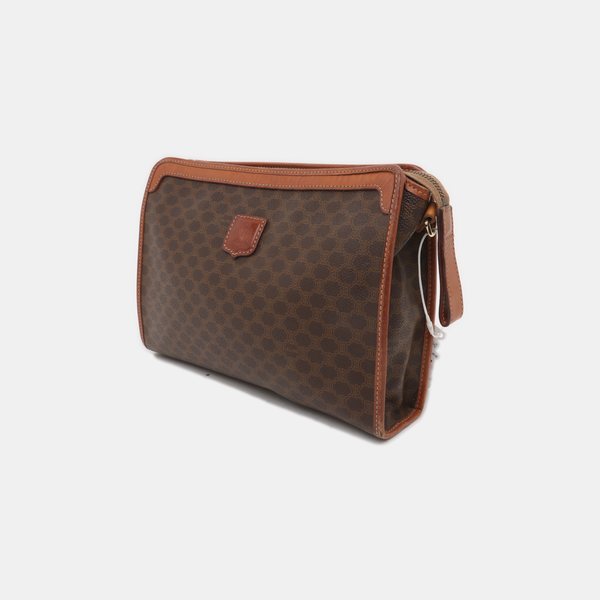 MACADAM CLUTCHES Coated Canvas Brown