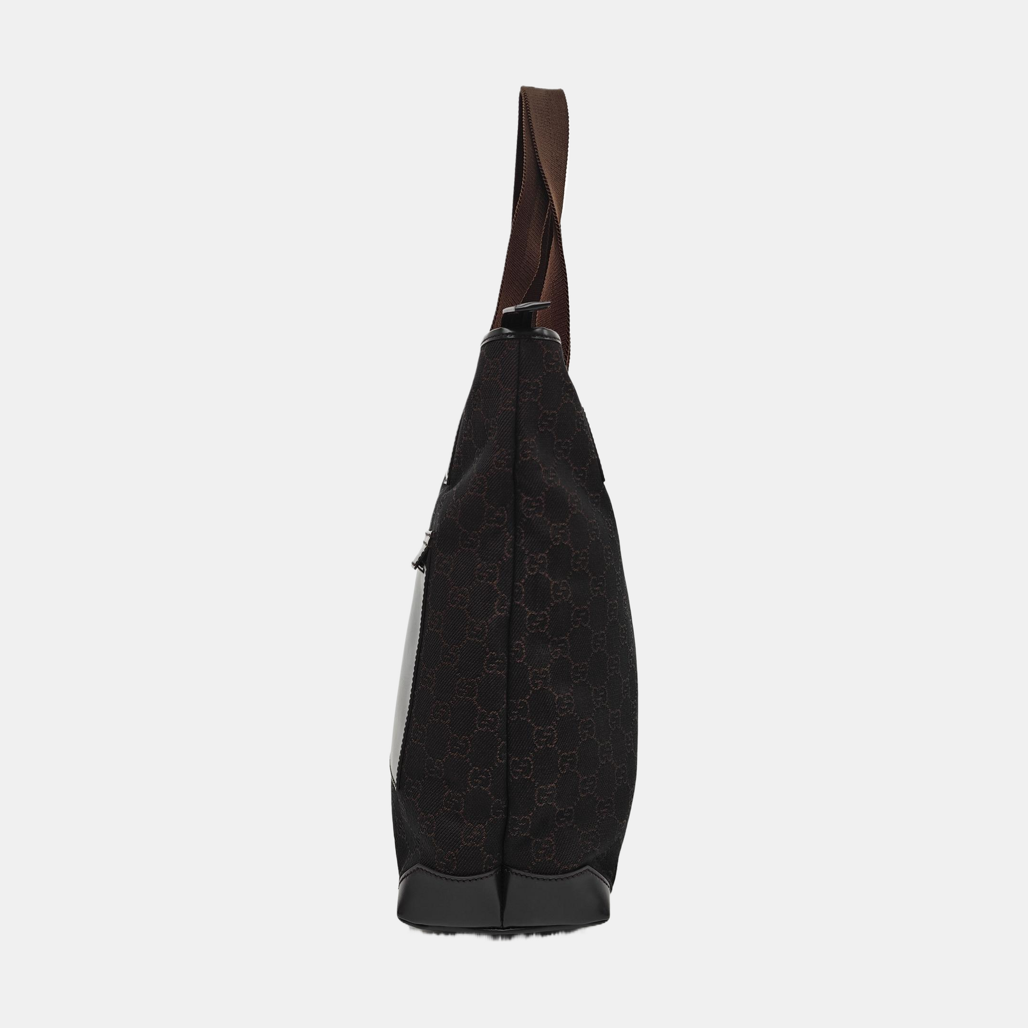Monogram Canvas Tote Bag Brown