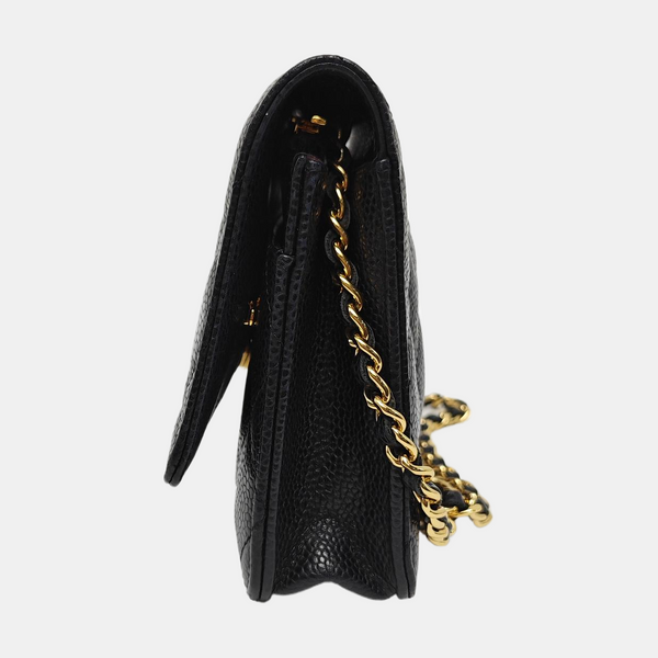 WOC Quilted Grained Calfskin Black