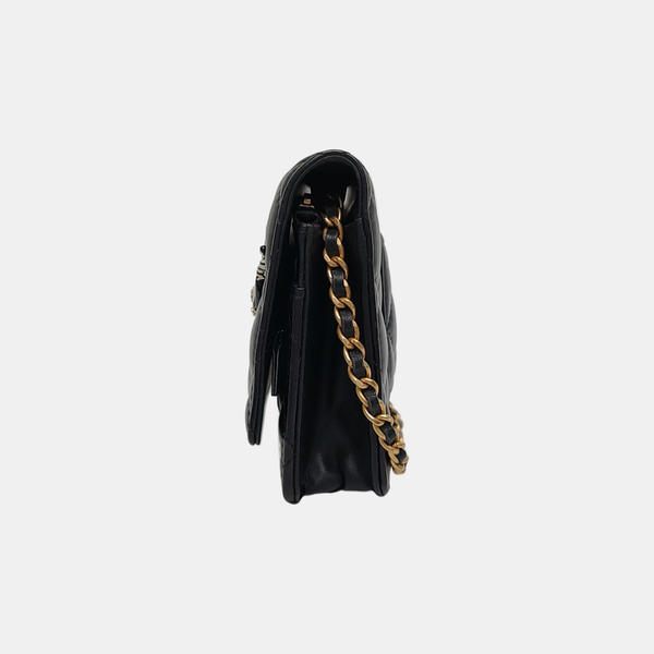 2.55 WOC Quilted Calfskin Black