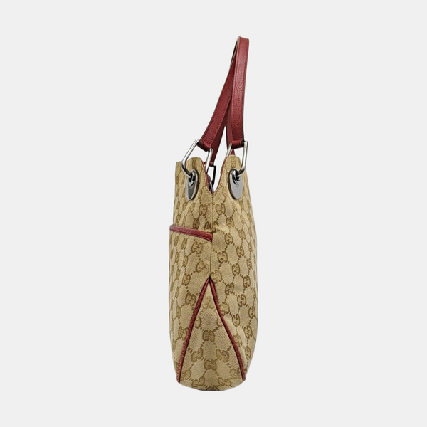 Monogram Canvas Top Handle Bag Brown