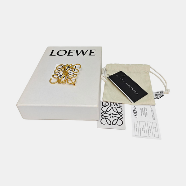 Anagram Metal Gold Brooch