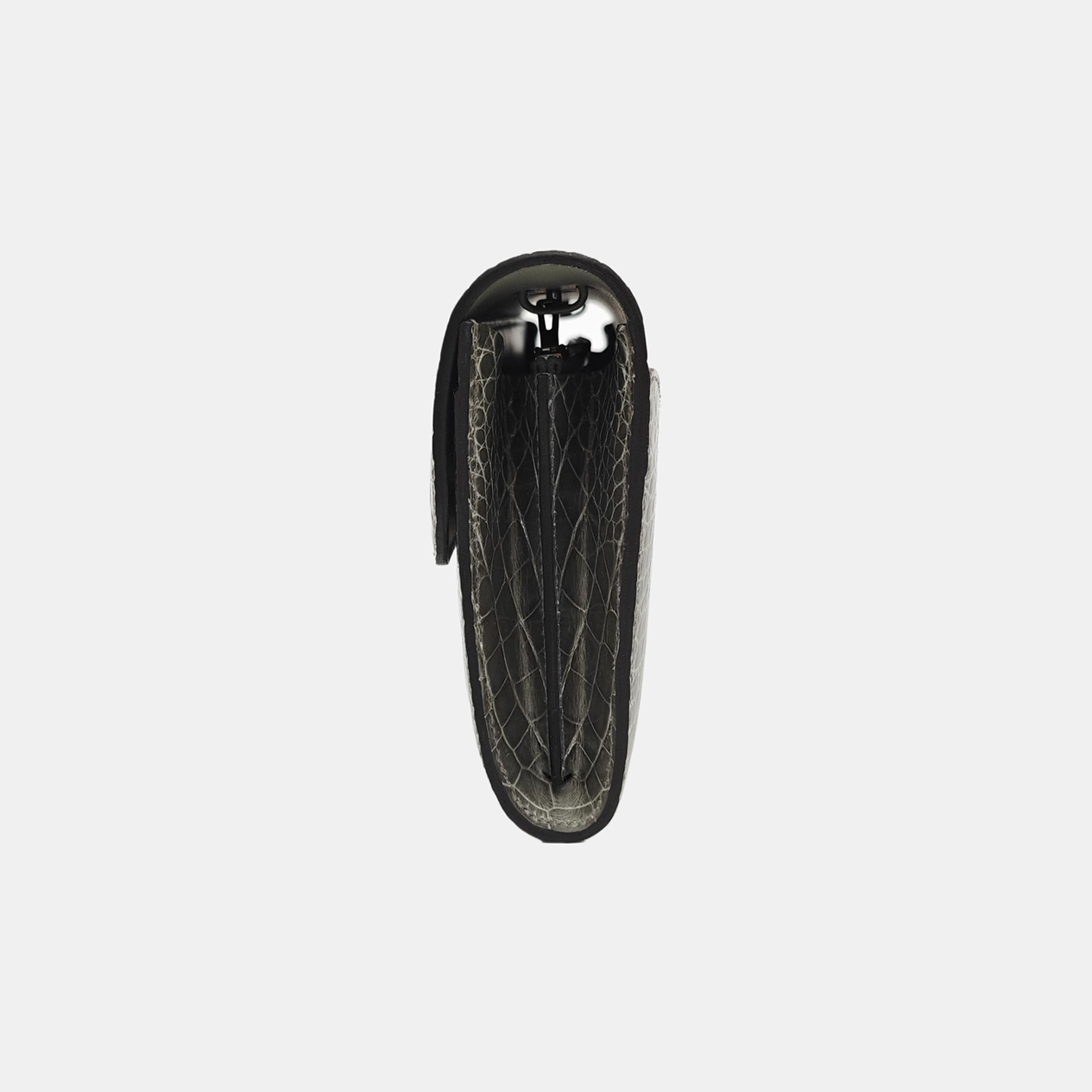 Constance 18 Shiny Porosus Crocodile Gray