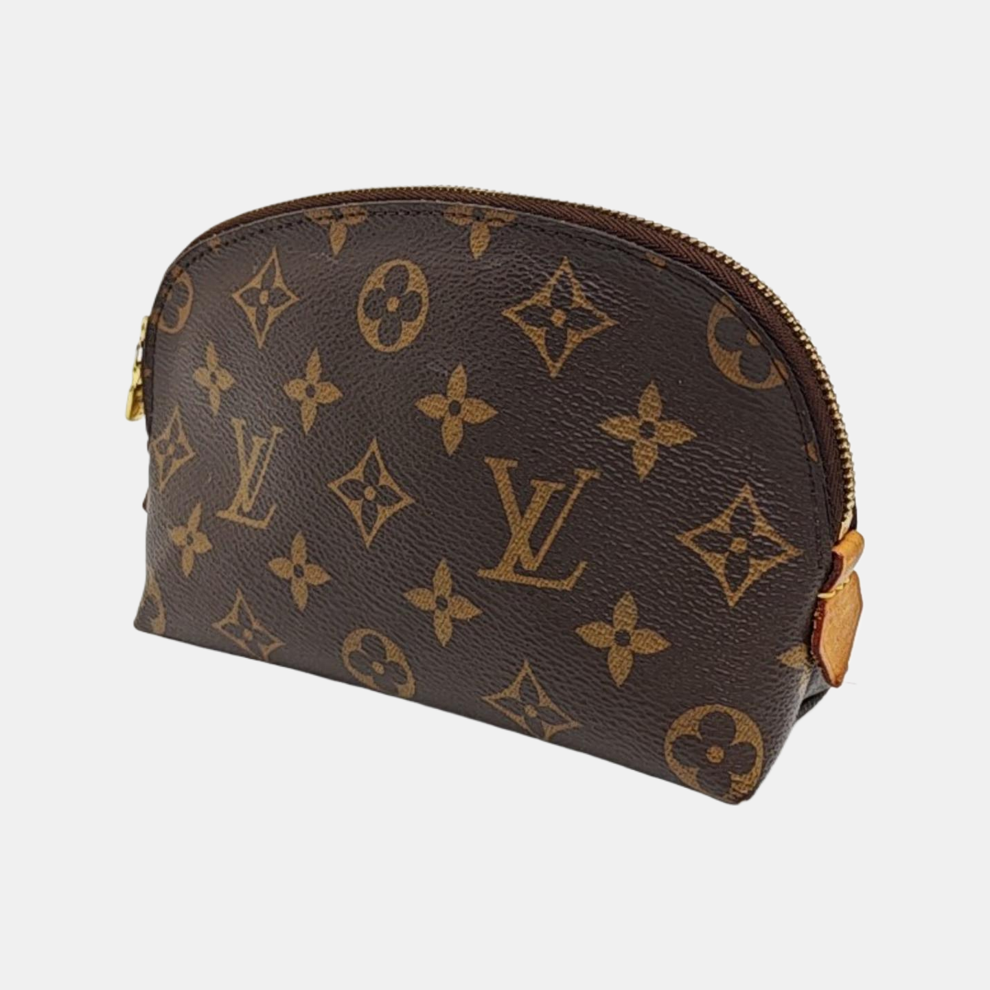 COSMETIC PM Monogram Coated Canvas Brown