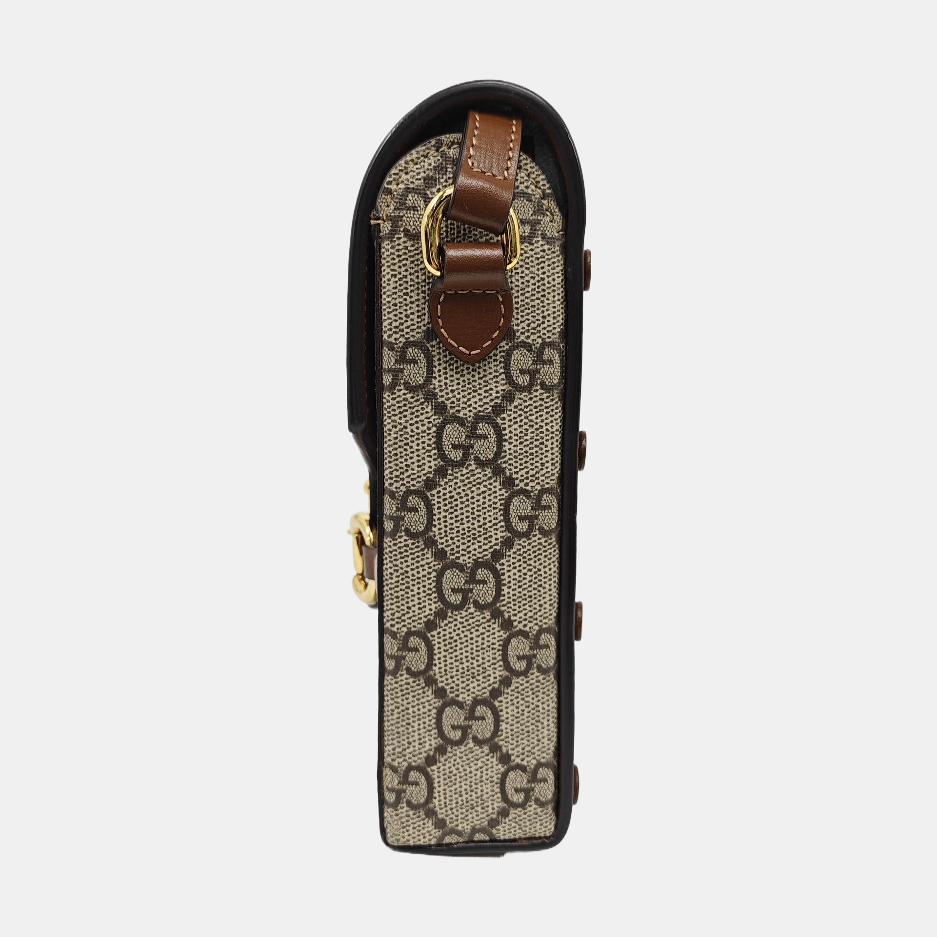 Horsebit 1955 Mini Coated Canvas Beige