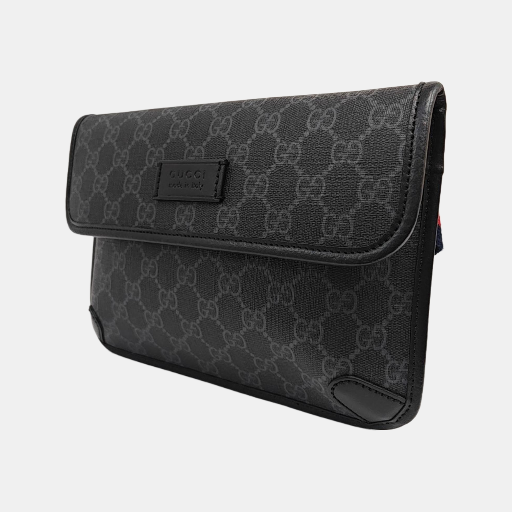 Neo Vintage Monogram Coated Canvas Black