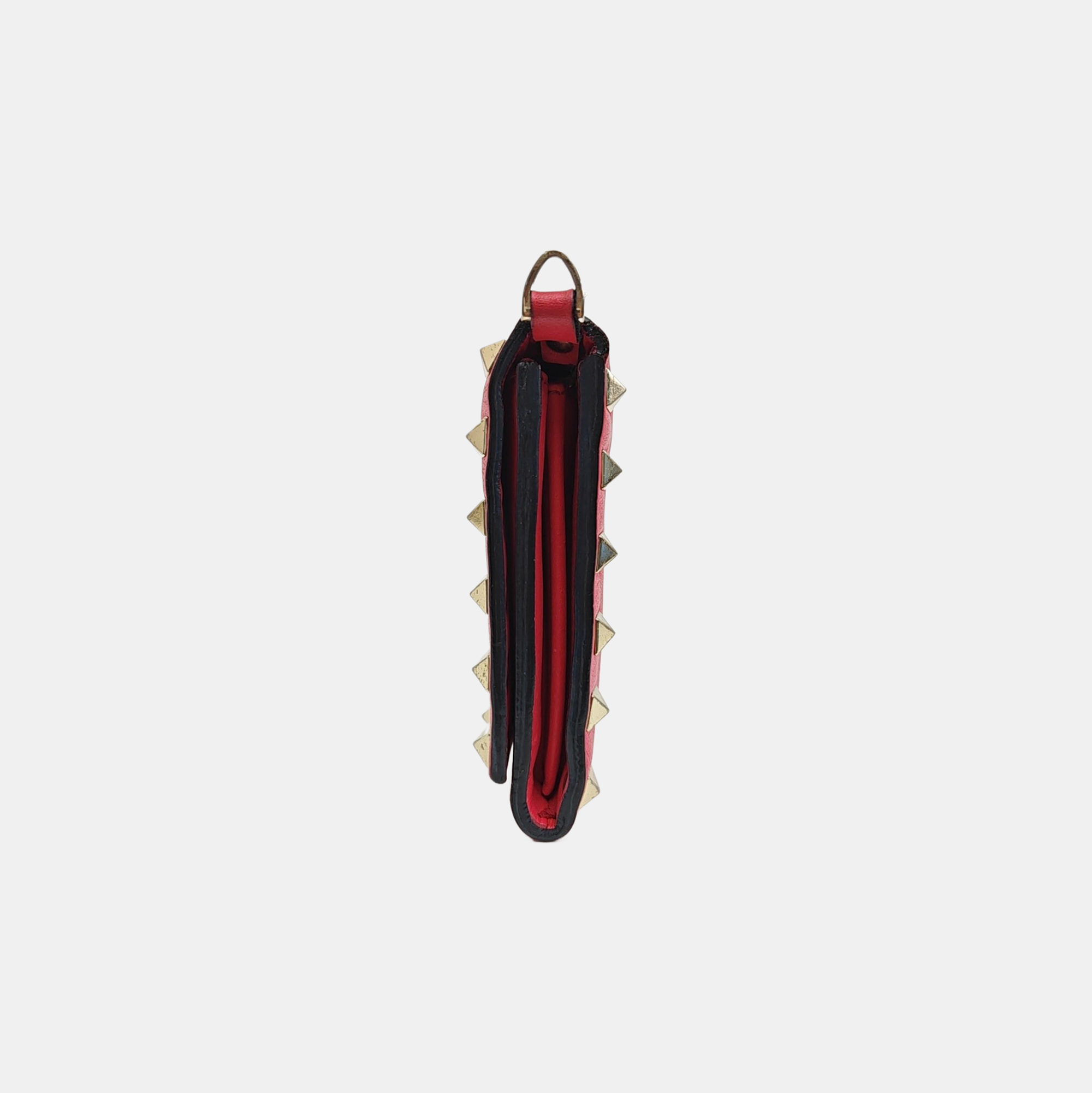 Rockstud Calfskin Red