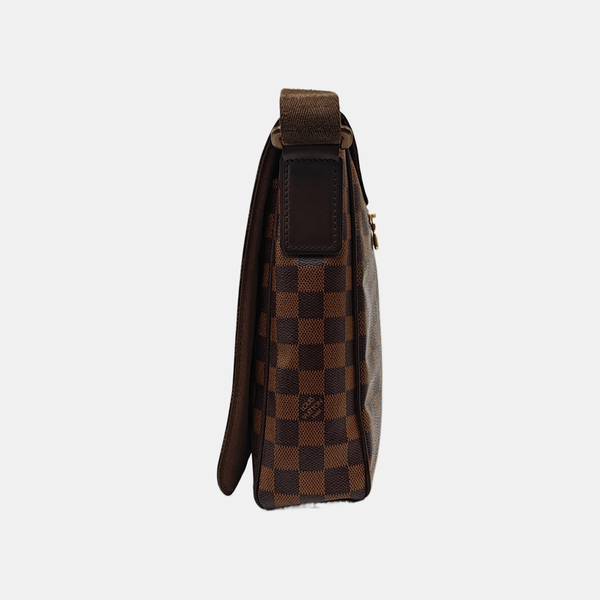 DISTRICT MM Damier Ebene Coated Canvas Brown