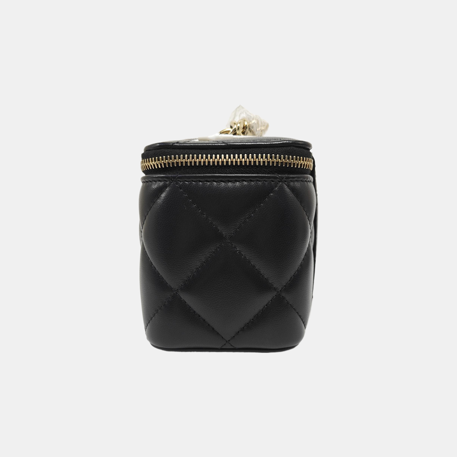 VANITY CASE Small Quilted Lambskin Black