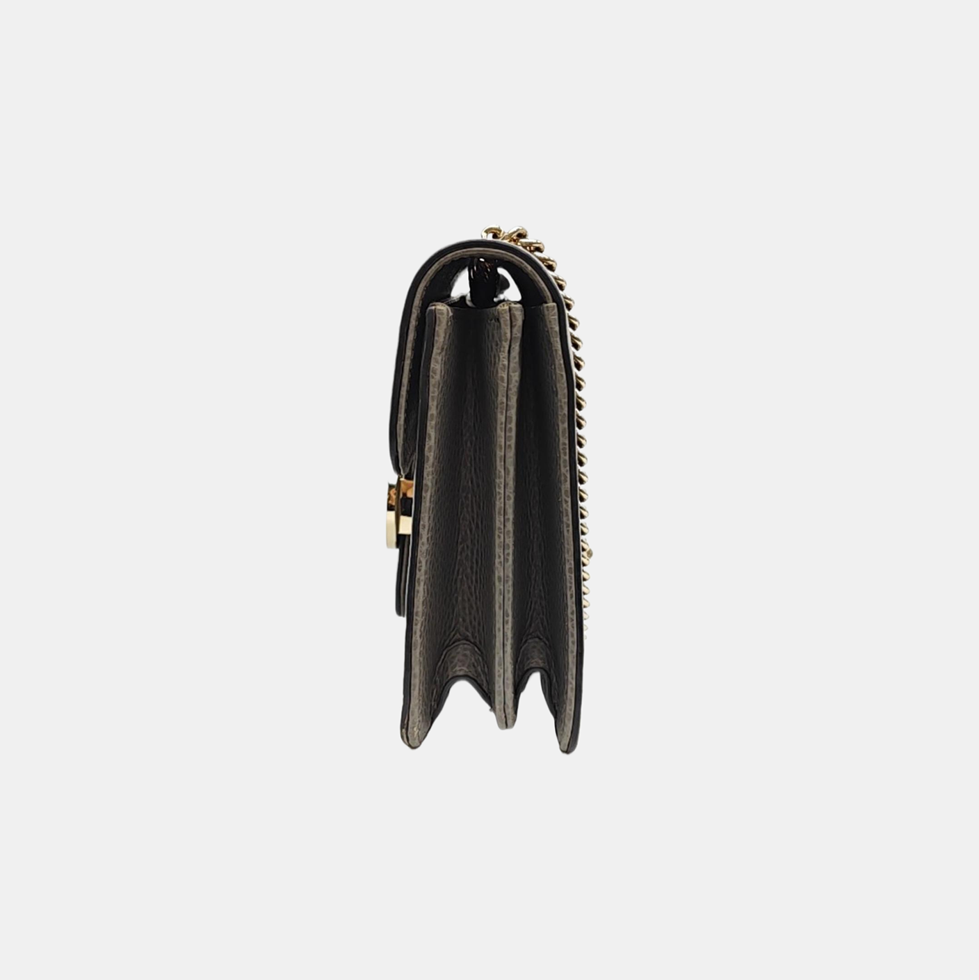 Interlocking G Small Calfskin Gray