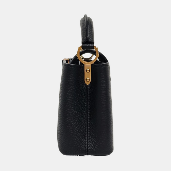Authenticated pre-owned  CAPUCINES Mini Calfskin Black - Shoulder Bag at Looply