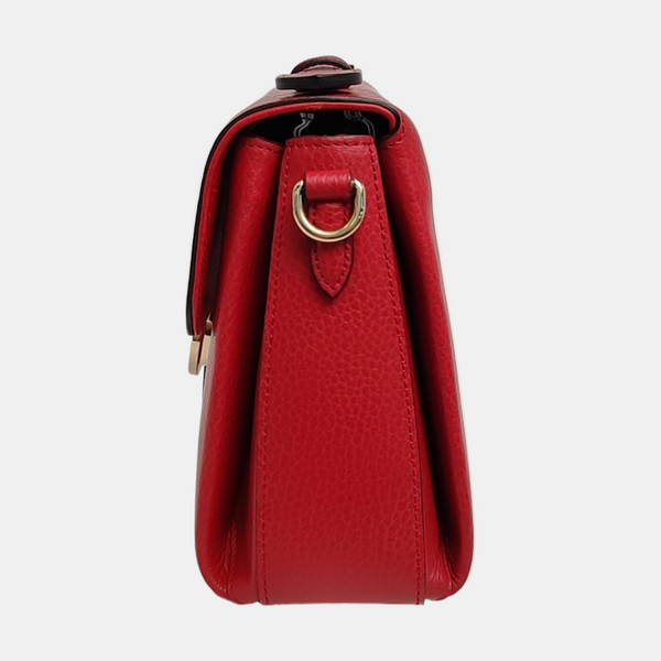 Interlocking G Large Calfskin Red