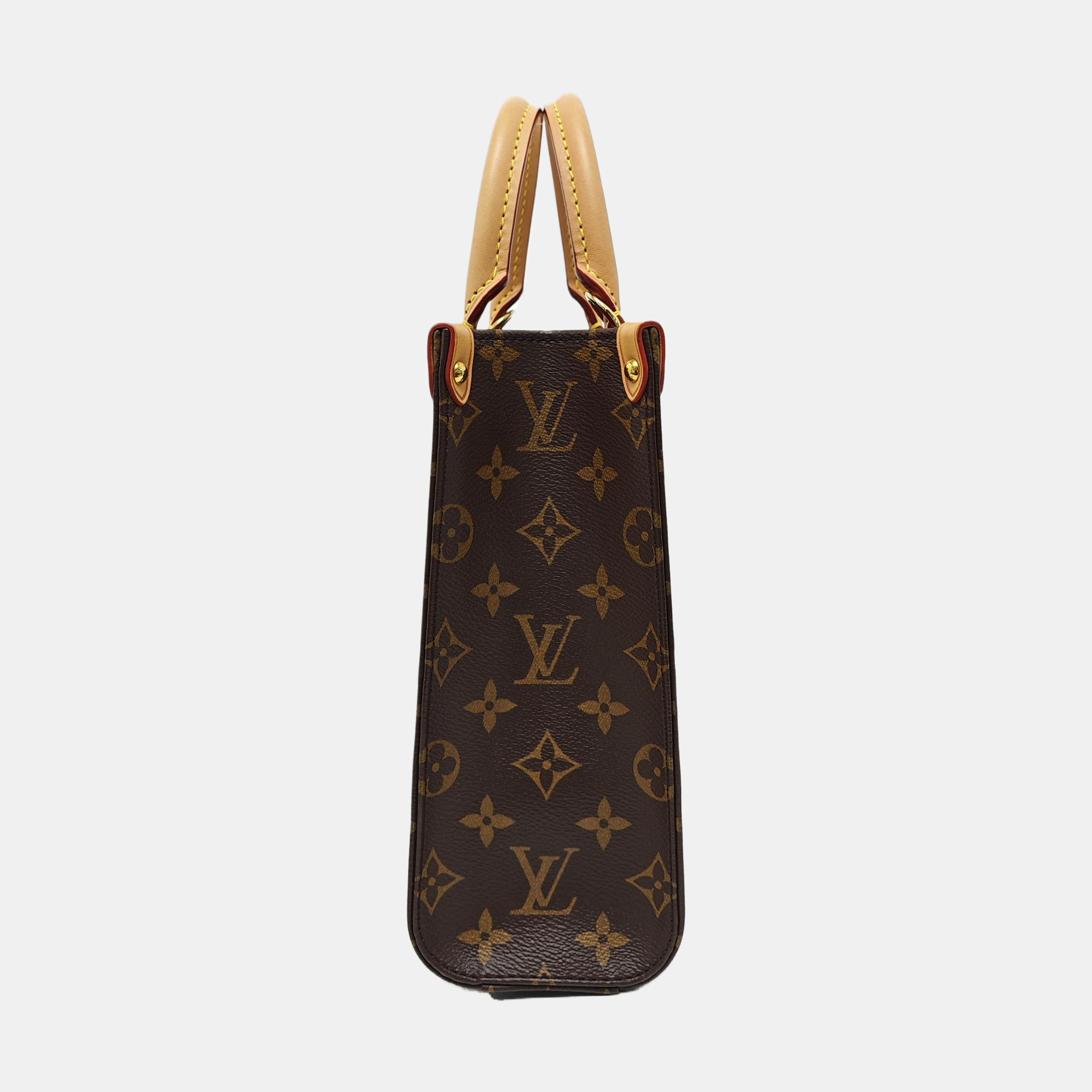 SAC PLAT BB Monogram Coated Canvas Brown