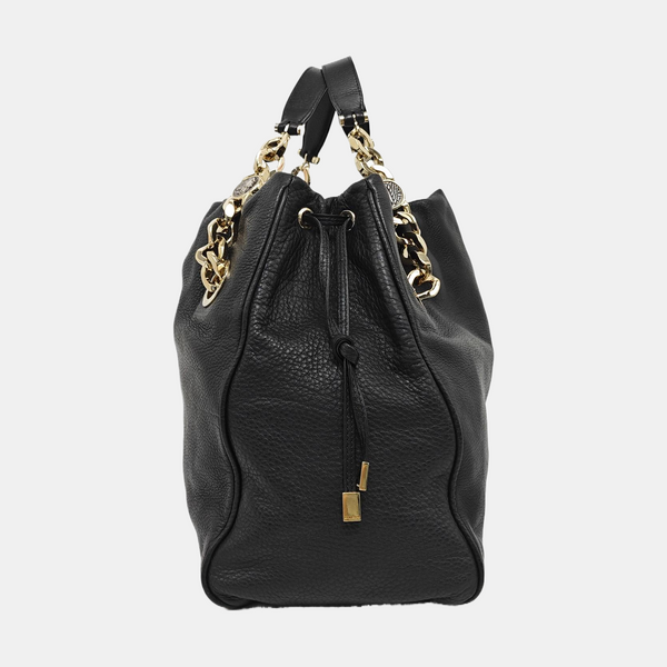 Leather Shoulder Bag Black