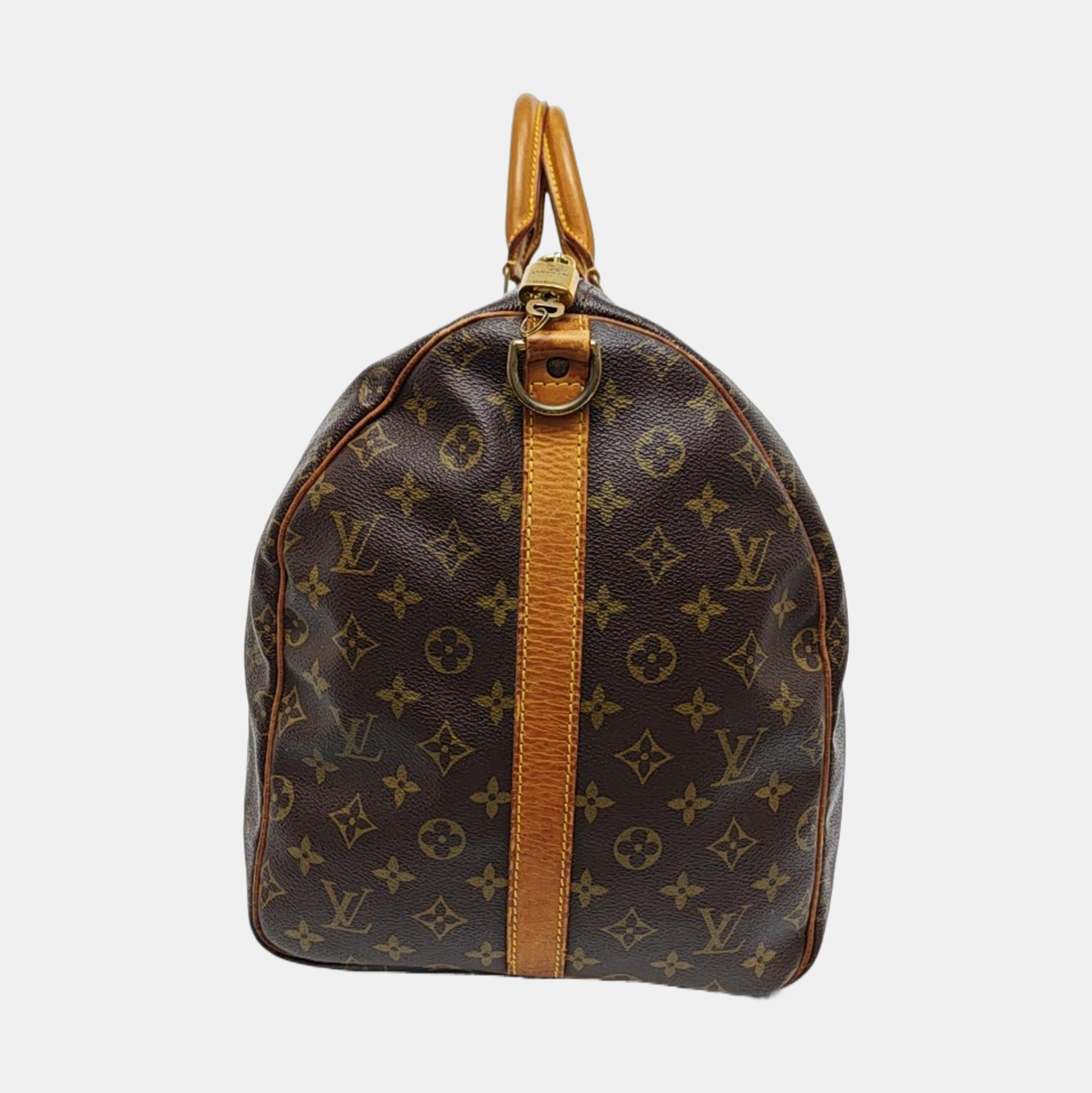 SAC SOUPLE 55 Monogram Coated Canvas Brown