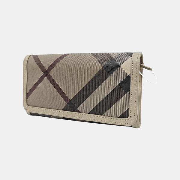 Coated Canvas Wallet Gray