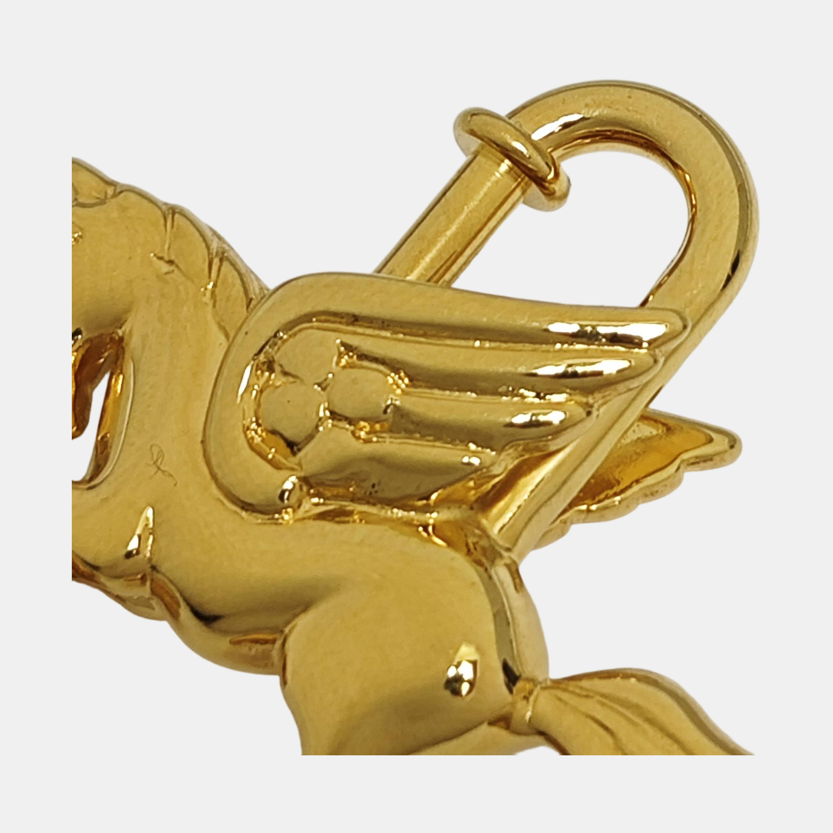 Metal Bag Charm Gold