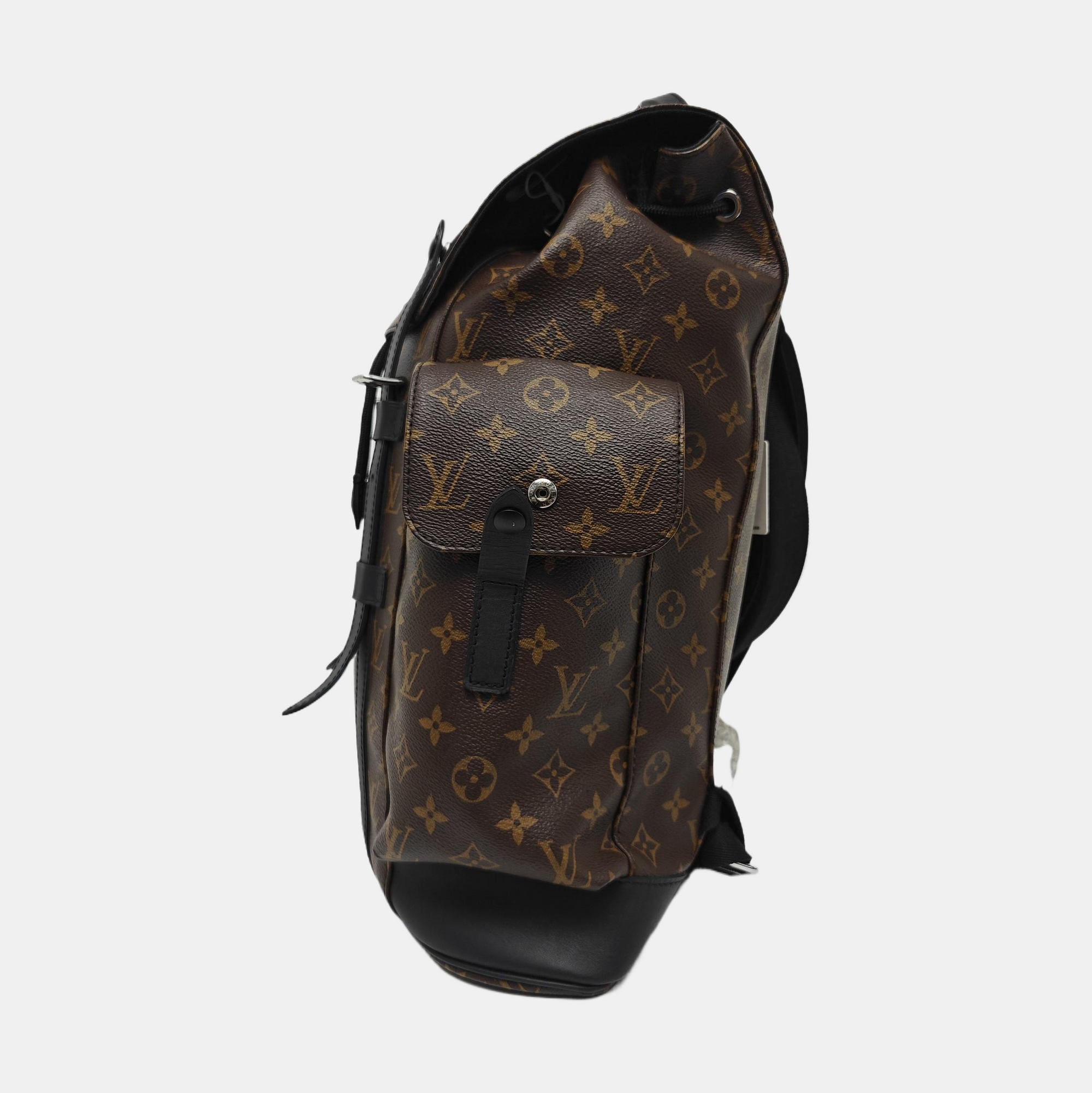CHRISTOPHER MM Monogram Coated Canvas Brown