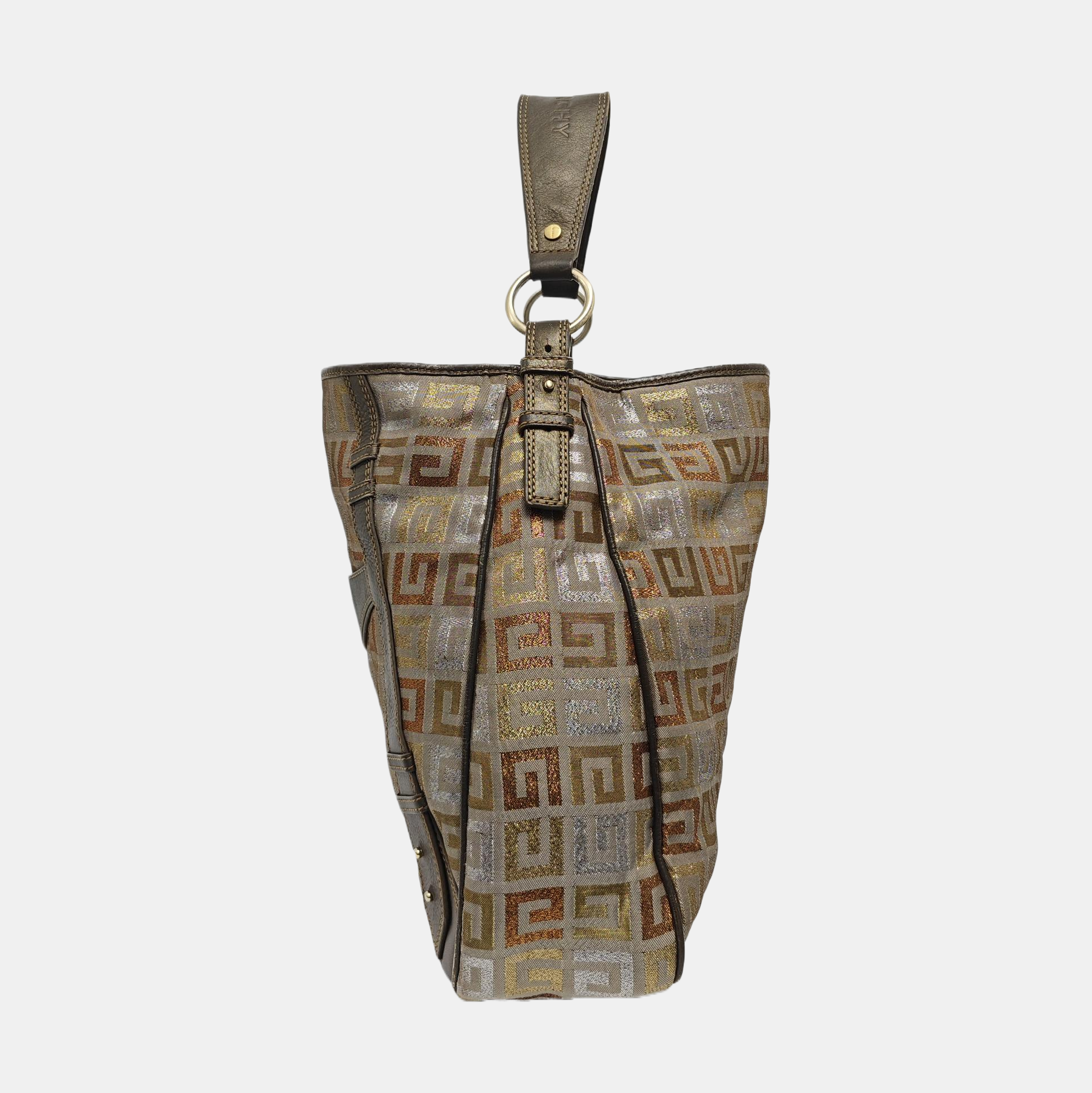 Fabric Top Handle Bag Multicolor