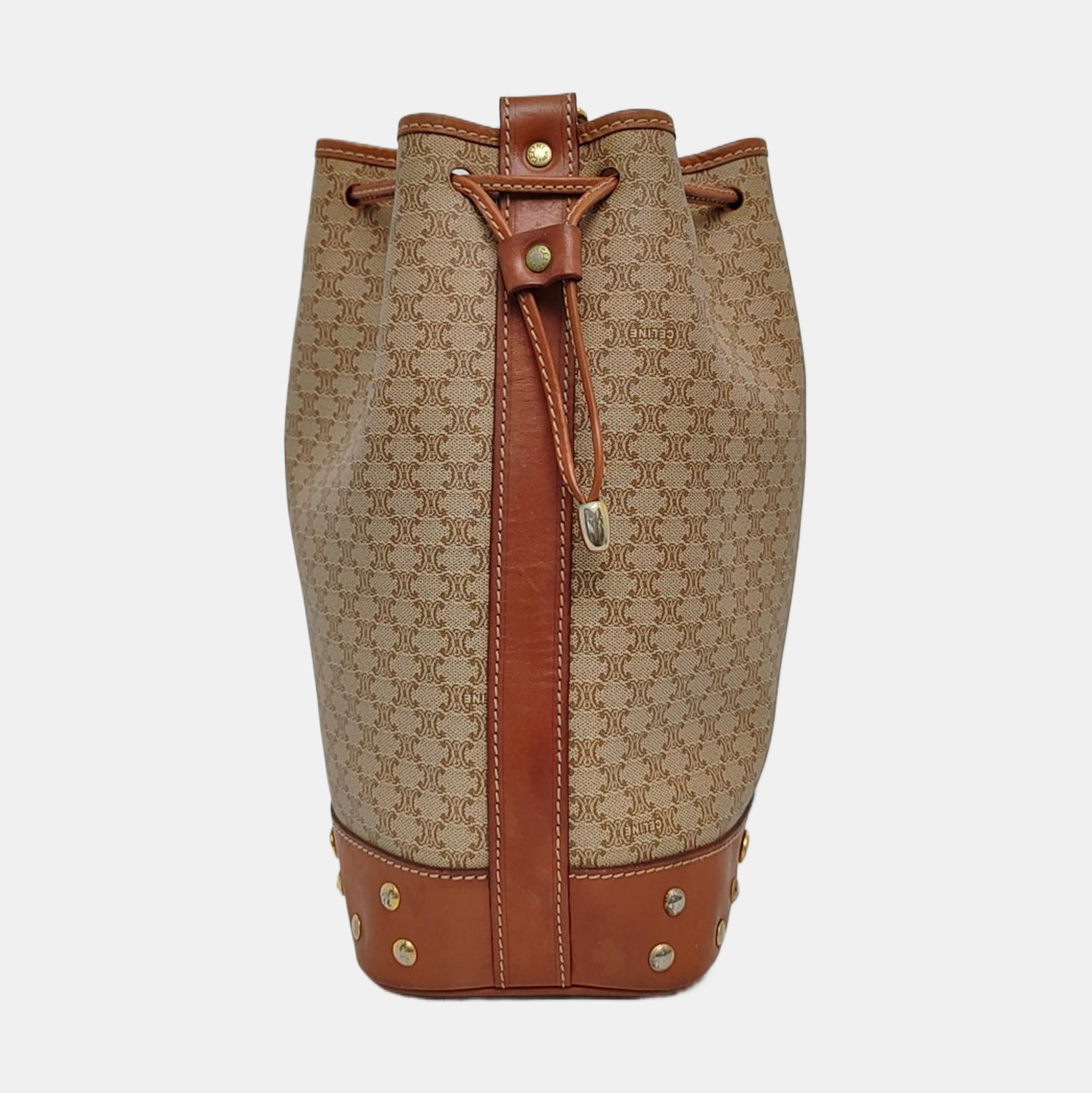 MACADAM BUCKET Coated Canvas Beige