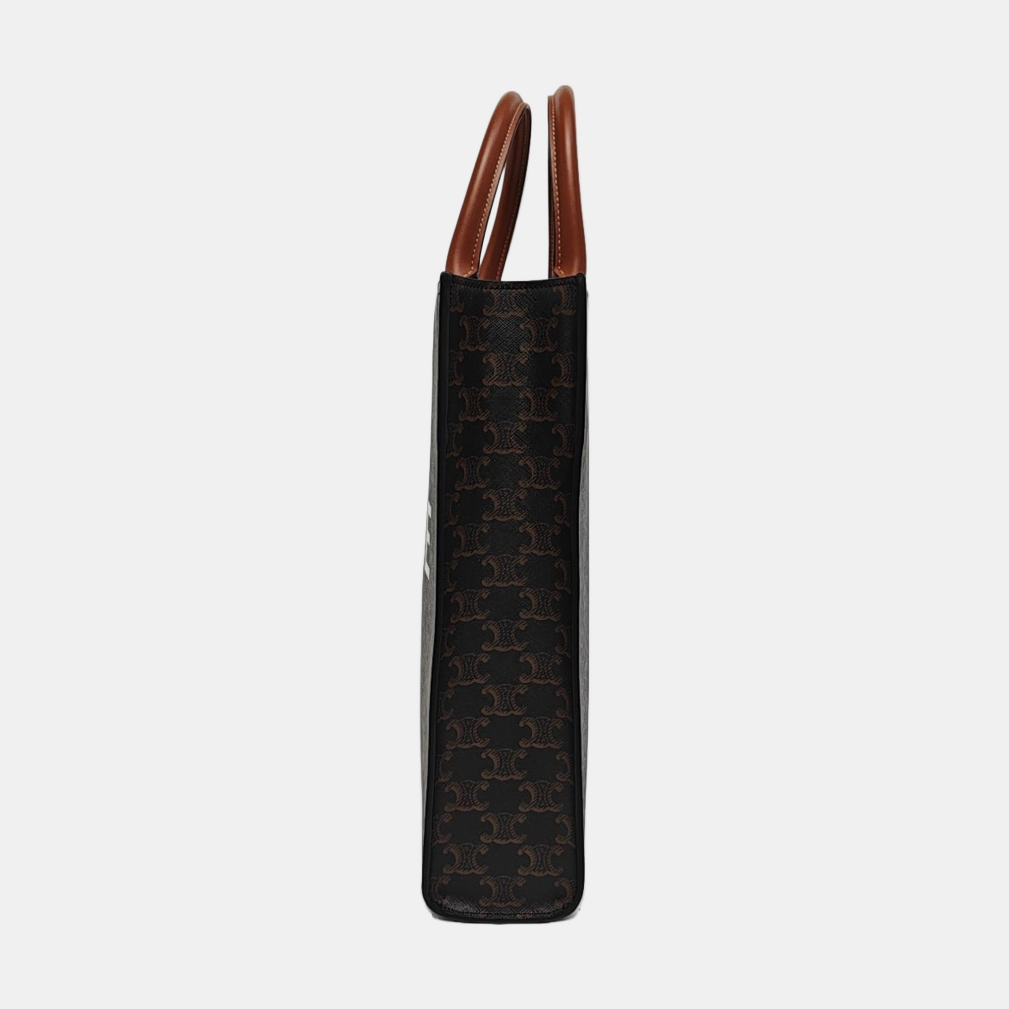 CABAS CELINE Small Coated Canvas Brown