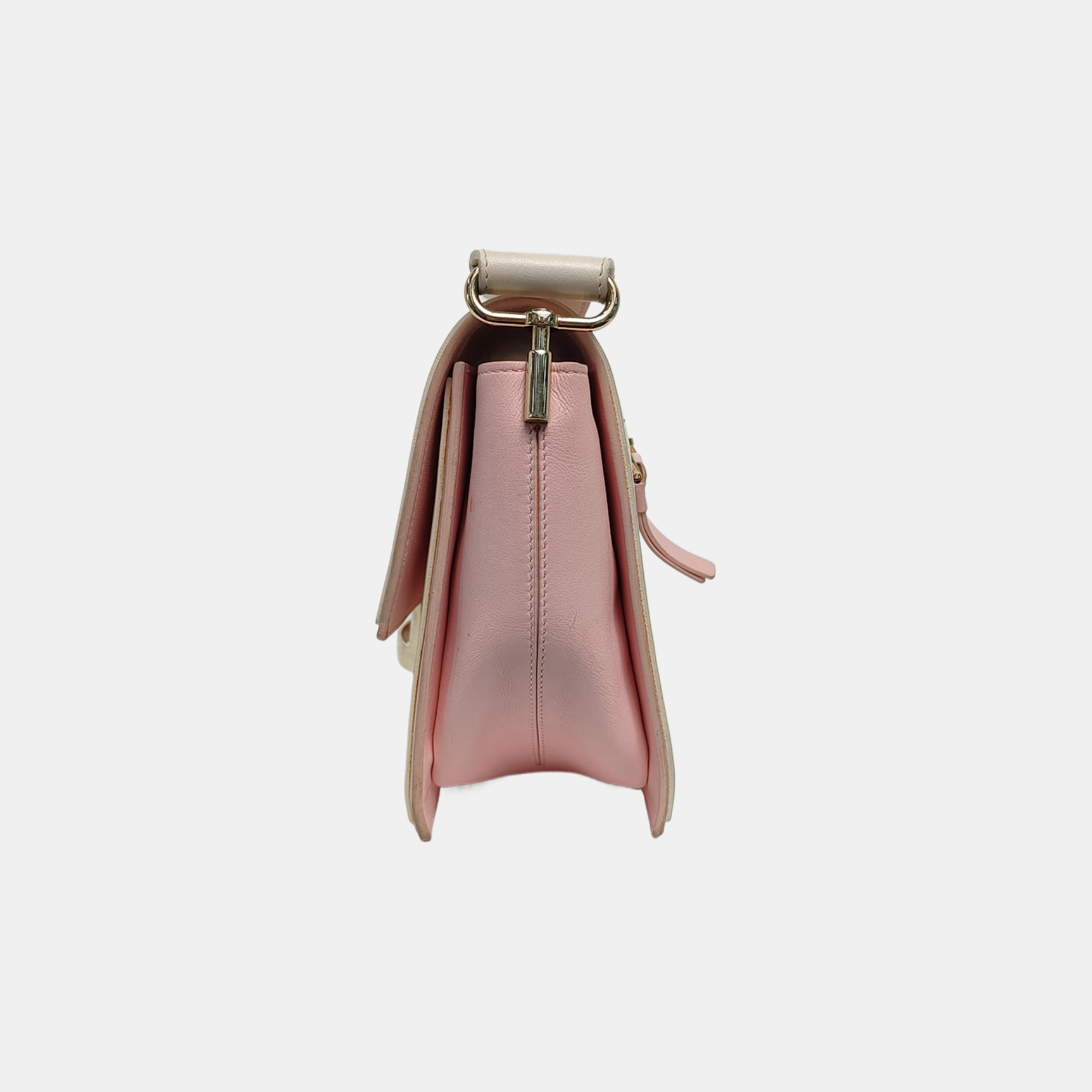 Leather Shoulder Bag Pink