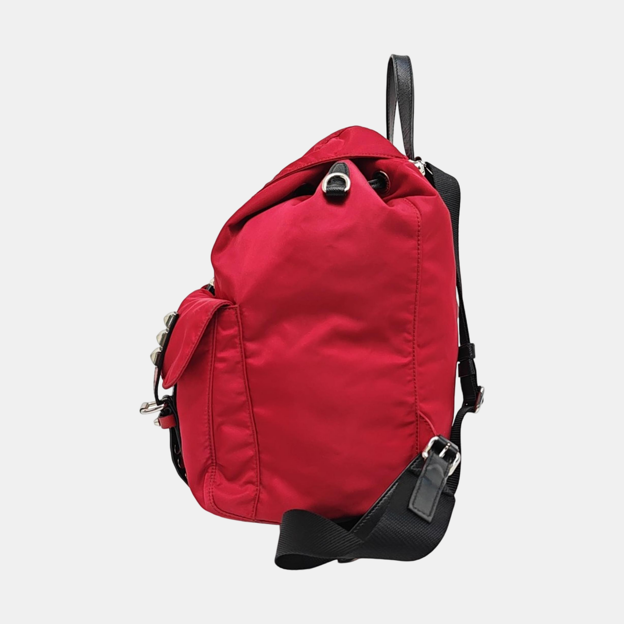 Black Nylon Nylon Red
