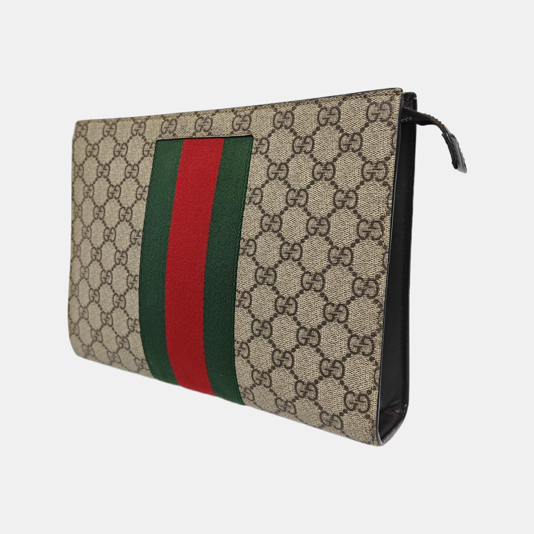 GG Supreme Monogram Coated Canvas Black