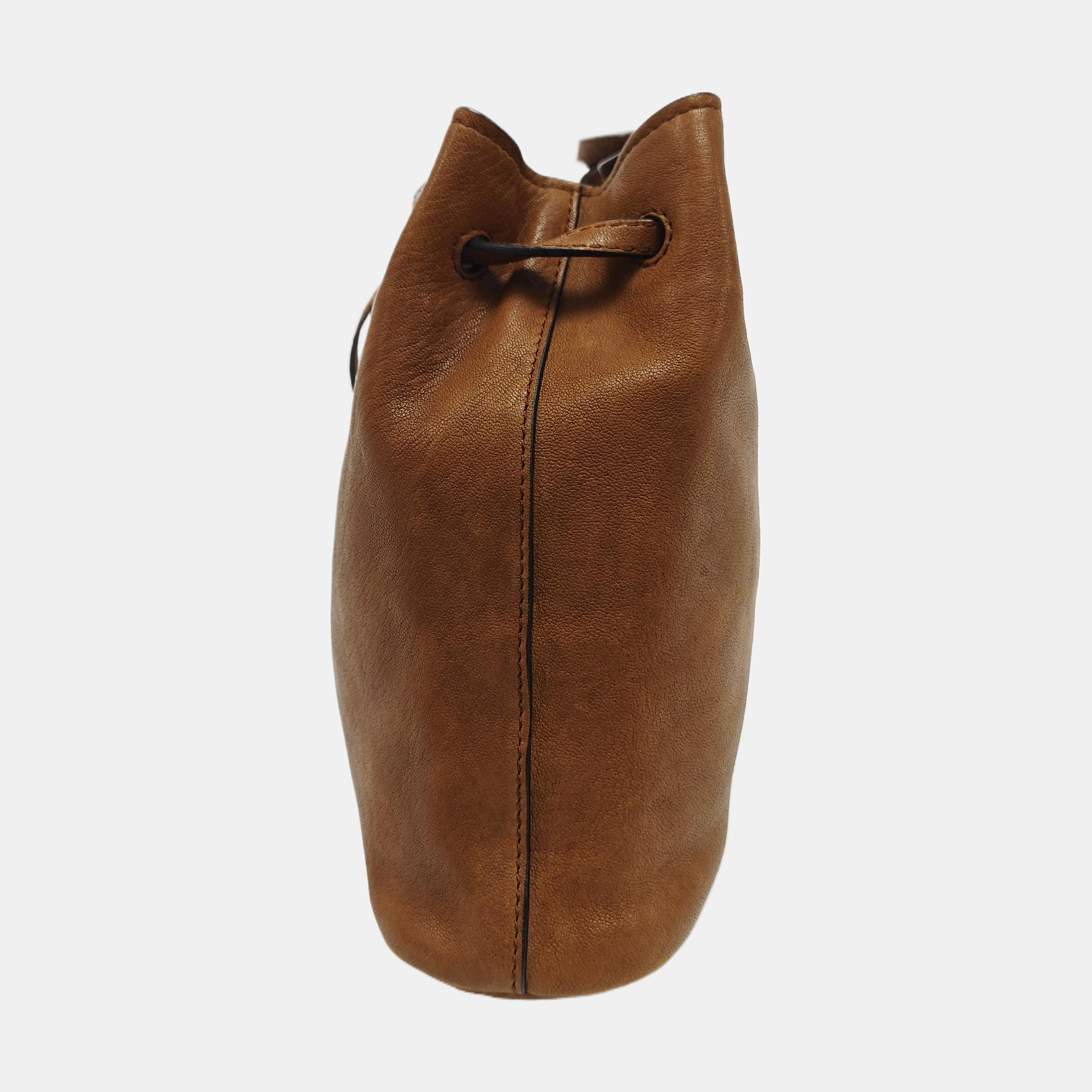 Lambskin Shoulder Bag Brown